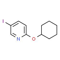 ChemSpider 2D Image | 2-(Cyclohexyloxy)-5-iodopyridine | C11H14INO