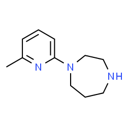 ChemSpider 2D Image | 1-(6-Methyl-2-pyridinyl)-1,4-diazepane | C11H17N3