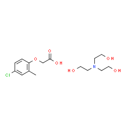 ChemSpider 2D Image | MCPA-TROLAMINE | C15H24ClNO6