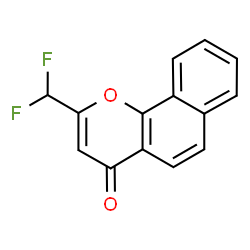 ChemSpider 2D Image | 2-(Difluoromethyl)-4H-benzo[h]chromen-4-one | C14H8F2O2