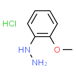 ChemSpider 2D Image | 2-Methoxyphenylhydrazine Hydrochloride | C7H11ClN2O