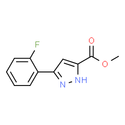 ChemSpider 2D Image | Methyl 3-(2-fluorophenyl)-1H-pyrazole-5-carboxylate | C11H9FN2O2