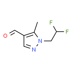 ChemSpider 2D Image | 1-(2,2-difluoroethyl)-5-methylpyrazole-4-carbaldehyde | C7H8F2N2O