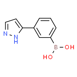 ChemSpider 2D Image | 3-(1H-Pyrazol-3-yl)phenylboronic acid | C9H9BN2O2
