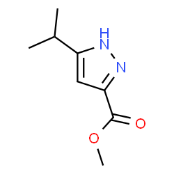 ChemSpider 2D Image | Methyl 3-isopropyl-1H-pyrazole-5-carboxylate | C8H12N2O2