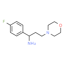 ChemSpider 2D Image | 1-(4-Fluorophenyl)-3-(4-morpholinyl)-1-propanamine | C13H19FN2O