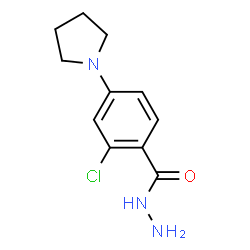 ChemSpider 2D Image | 2-Chloro-4-(1-pyrrolidinyl)benzohydrazide | C11H14ClN3O
