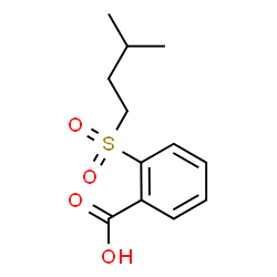 ChemSpider 2D Image | 2-[(3-Methylbutyl)sulfonyl]benzoic acid | C12H16O4S