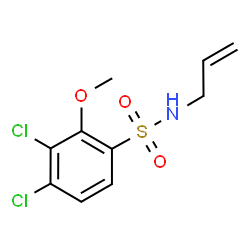 ChemSpider 2D Image | N-Allyl-3,4-dichloro-2-methoxybenzenesulfonamide | C10H11Cl2NO3S