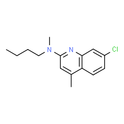 ChemSpider 2D Image | N-Butyl-7-chloro-N,4-dimethyl-2-quinolinamine | C15H19ClN2