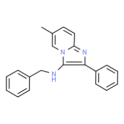 ChemSpider 2D Image | N-Benzyl-6-methyl-2-phenylimidazo[1,2-a]pyridin-3-amine | C21H19N3