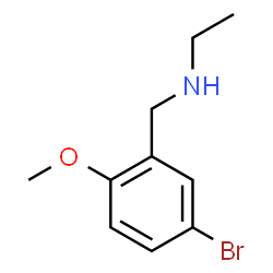 ChemSpider 2D Image | N-(5-Bromo-2-methoxybenzyl)ethanamine | C10H14BrNO