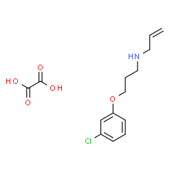 ChemSpider 2D Image | N-[3-(3-Chlorophenoxy)propyl]-2-propen-1-amine ethanedioate (1:1) | C14H18ClNO5