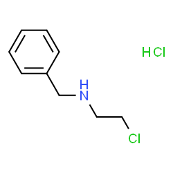 ChemSpider 2D Image | N-(2-CHLOROETHYL)-BENZYLAMINE HCL | C9H13Cl2N