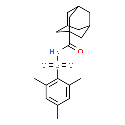 ChemSpider 2D Image | N-(Mesitylsulfonyl)-1-adamantanecarboxamide | C20H27NO3S
