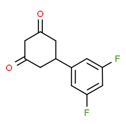 ChemSpider 2D Image | 5-(3,5-Difluorophenyl)-1,3-cyclohexanedione | C12H10F2O2