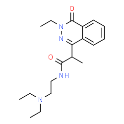 ChemSpider 2D Image | N-[2-(diethylamino)ethyl]-2-(3-ethyl-4-oxophthalazin-1-yl)propanamide | C19H28N4O2