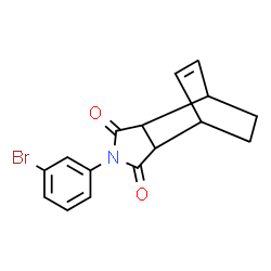 ChemSpider 2D Image | 4-(3-Bromophenyl)-4-azatricyclo[5.2.2.0~2,6~]undec-8-ene-3,5-dione | C16H14BrNO2