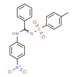 ChemSpider 2D Image | N'-[(4-Methylphenyl)sulfonyl]-N-(4-nitrophenyl)benzenecarboximidamide | C20H17N3O4S