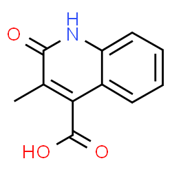 ChemSpider 2D Image | 2-hydroxy-3-methylquinoline-4-carboxylic acid | C11H9NO3