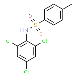 ChemSpider 2D Image | 4-Methyl-N-(2,4,6-trichlorophenyl)benzenesulfonamide | C13H10Cl3NO2S