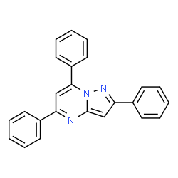 ChemSpider 2D Image | 2,5,7-Triphenylpyrazolo[1,5-a]pyrimidine | C24H17N3