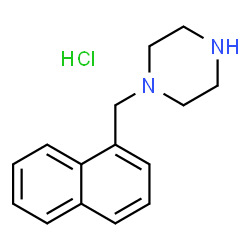 ChemSpider 2D Image | 1-(naphthalen-1-ylmethyl)piperazine hydrochloride | C15H19ClN2