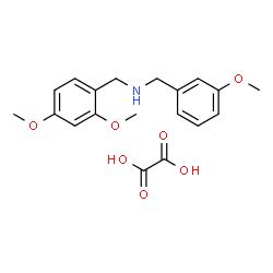 ChemSpider 2D Image | [(2,4-dimethoxyphenyl)methyl][(3-methoxyphenyl)methyl]amine; oxalic acid | C19H23NO7