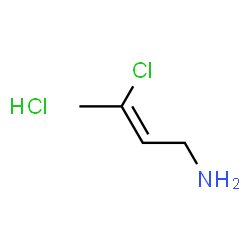 ChemSpider 2D Image | 3-chlorobut-2-en-1-amine hydrochloride | C4H9Cl2N