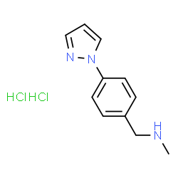 ChemSpider 2D Image | METHYL({[4-(PYRAZOL-1-YL)PHENYL]METHYL})AMINE DIHYDROCHLORIDE | C11H15Cl2N3