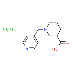 ChemSpider 2D Image | 1-(4-Pyridinylmethyl)-3-piperidinecarboxylic acid dihydrochloride | C12H18Cl2N2O2
