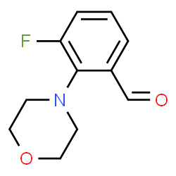 ChemSpider 2D Image | 3-Fluoro-2-(4-morpholinyl)benzaldehyde | C11H12FNO2