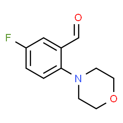 ChemSpider 2D Image | 5-Fluoro-2-(4-morpholinyl)benzaldehyde | C11H12FNO2