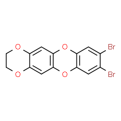 ChemSpider 2D Image | 8,9-DIBROMO-2,3-DIHYDRO-1,4,6,11-TETRAOXATETRACENE | C14H8Br2O4