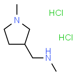 ChemSpider 2D Image | METHYL[(1-METHYLPYRROLIDIN-3-YL)METHYL]AMINE DIHYDROCHLORIDE | C7H18Cl2N2