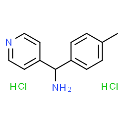 ChemSpider 2D Image | (4-methylphenyl)(4-pyridinyl)methanamine dihydrochloride | C13H16Cl2N2