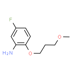 ChemSpider 2D Image | 5-Fluoro-2-(3-methoxypropoxy)aniline | C10H14FNO2