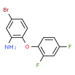 ChemSpider 2D Image | 5-Bromo-2-(2,4-difluorophenoxy)aniline | C12H8BrF2NO