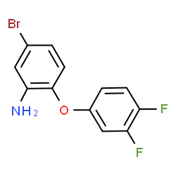 ChemSpider 2D Image | 5-Bromo-2-(3,4-difluorophenoxy)aniline | C12H8BrF2NO