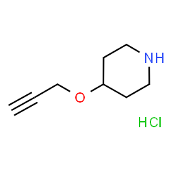 ChemSpider 2D Image | 4-(2-Propynyloxy)piperidine hydrochloride | C8H14ClNO