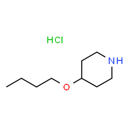 ChemSpider 2D Image | 4-Butoxypiperidine hydrochloride | C9H20ClNO