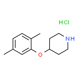 ChemSpider 2D Image | 4-(2,5-dimethylphenoxy)piperidine hydrochloride | C13H20ClNO