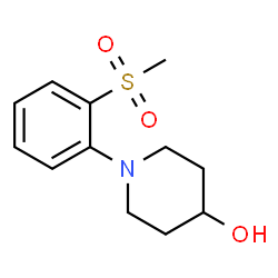 ChemSpider 2D Image | 1-(2-METHANESULFONYLPHENYL)PIPERIDIN-4-OL | C12H17NO3S