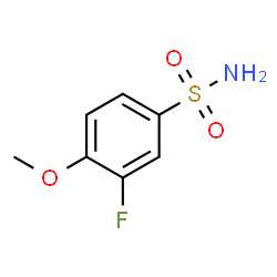 ChemSpider 2D Image | 3-Fluoro-4-methoxybenzenesulfonamide | C7H8FNO3S