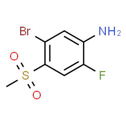 ChemSpider 2D Image | 5-BROMO-2-FLUORO-4-METHANESULFONYLANILINE | C7H7BrFNO2S