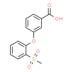 ChemSpider 2D Image | 3-(2-METHANESULFONYLPHENOXY)BENZOIC ACID | C14H12O5S