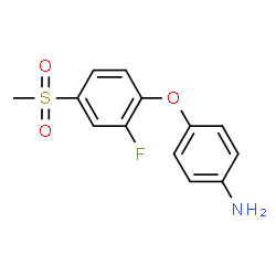 ChemSpider 2D Image | 4-(2-FLUORO-4-METHANESULFONYLPHENOXY)ANILINE | C13H12FNO3S