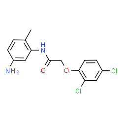 ChemSpider 2D Image | N-(5-Amino-2-methylphenyl)-2-(2,4-dichlorophenoxy)acetamide | C15H14Cl2N2O2