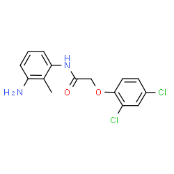 ChemSpider 2D Image | N-(3-Amino-2-methylphenyl)-2-(2,4-dichlorophenoxy)acetamide | C15H14Cl2N2O2