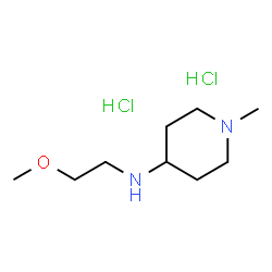 ChemSpider 2D Image | N-(2-Methoxyethyl)-1-methyl-4-piperidinamine dihydrochloride | C9H22Cl2N2O